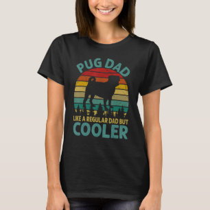 Camiseta Un Papá De Pug Vintage Como Un Papá Corriente Pero