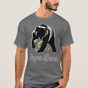 Camiseta Un papá gracioso lleva autismo conciencia de autis