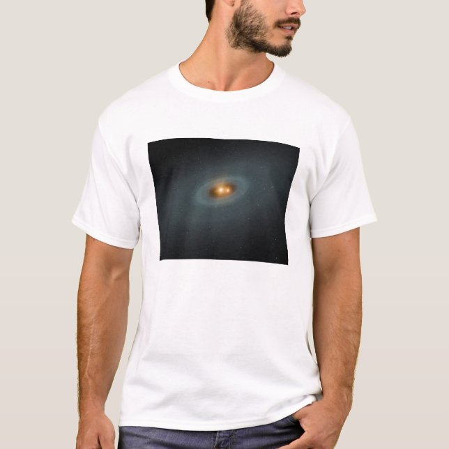 Camiseta Un par de estrellas apretado y un disco circundant (Anverso)