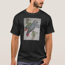 Camiseta Un par de gris africano repite mecánicamente la
