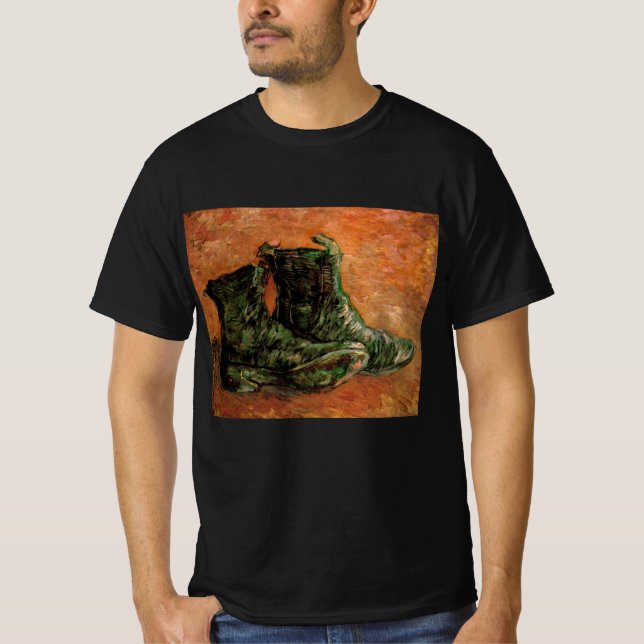 Camiseta Un par de zapatos por Vincent van Gogh (Anverso)