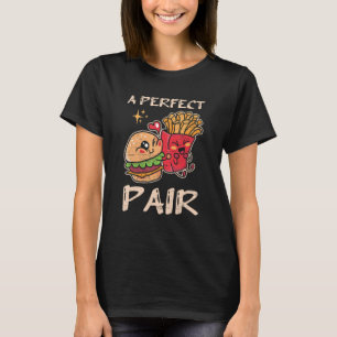 Camiseta Un par perfecto Bollos de carne a la parrilla Ques