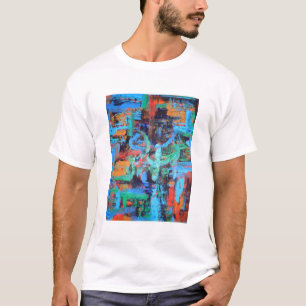 Camiseta Un Paseo Por El Arte Resumen Pintado A Mano Forest