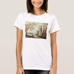 Camiseta Un pastor con las cabras y otras figuras entre el