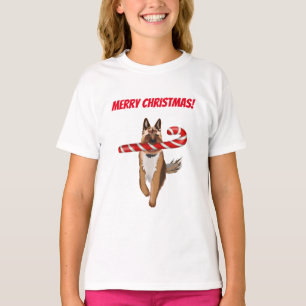 Camiseta Un pastor muy alemán Navidades de cane de pasteles