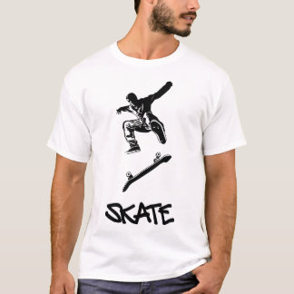 Camiseta Un patinador realiza un salto y cuelga en el aire