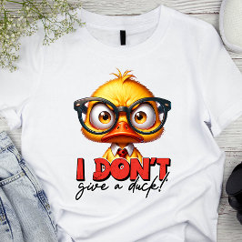 Camiseta Un Pato Enfadado Y Enfadado Con Gafas Divertidas