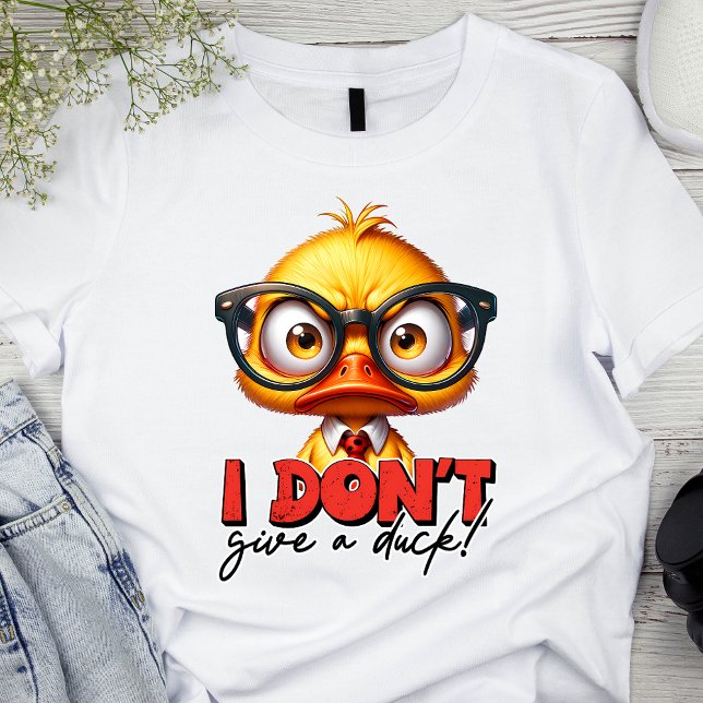 Camiseta Un Pato Enfadado Y Enfadado Con Gafas Divertidas (Subido por el creador)