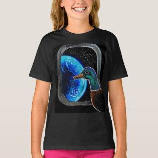 Camiseta Un pato enviado al espacio exterior