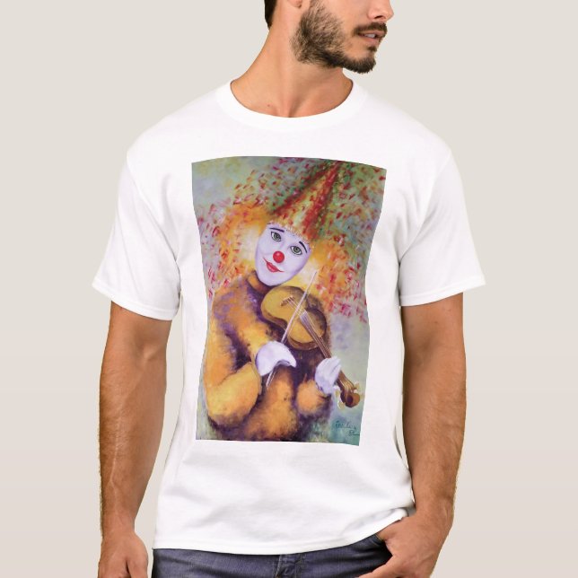 Camiseta Un payaso dulce tocando el violín (Anverso)