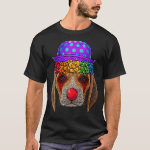 Camiseta Un payaso gracioso Beagle Circus Carnival Costume 
