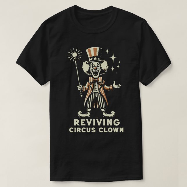 Camiseta Un payaso que reaviva el circo (Diseño del anverso)
