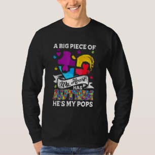 Camiseta Un Pedazo De Mi Corazón Tiene Autismo Mis Pops 2