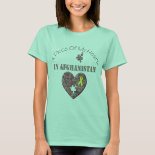 Camiseta Un pedazo de mis corazones en Afganistán