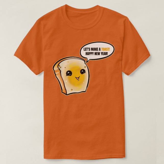 Camiseta Un pedazo de pan haciendo una tostada para un feli (Diseño del anverso)