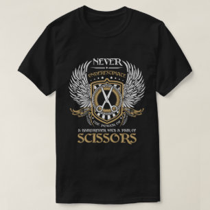 Camiseta Un peluquero con un par de tijeras
