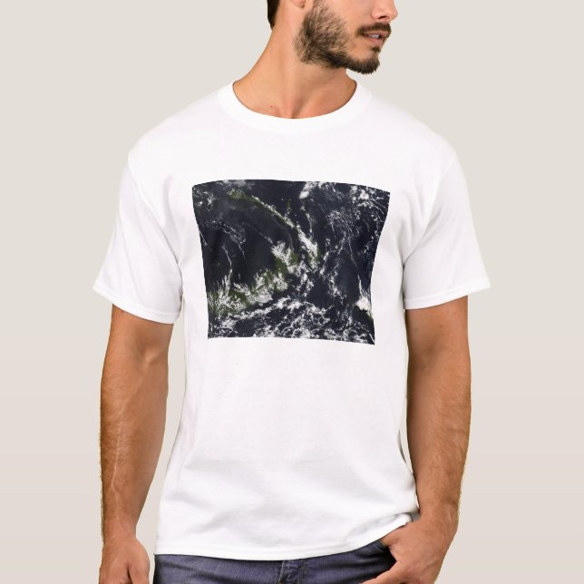 Camiseta Un penacho volcánico de la caldera de Rabaul (Anverso)