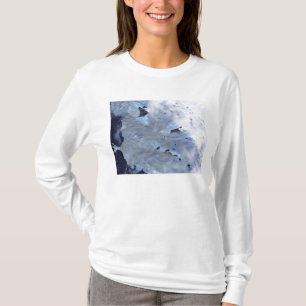 Camiseta Un pequeño campo de glaciares rodea la bahía de