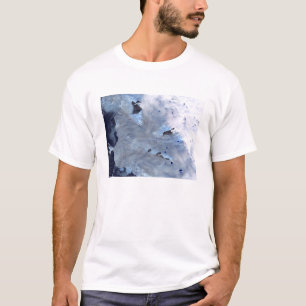 Camiseta Un pequeño campo de glaciares rodea la bahía de