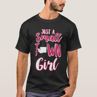Camiseta Un pequeño Chica de pueblo, Washington Tee