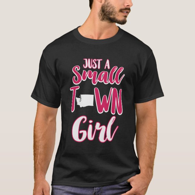 Camiseta Un pequeño Chica de pueblo, Washington Tee (Anverso)
