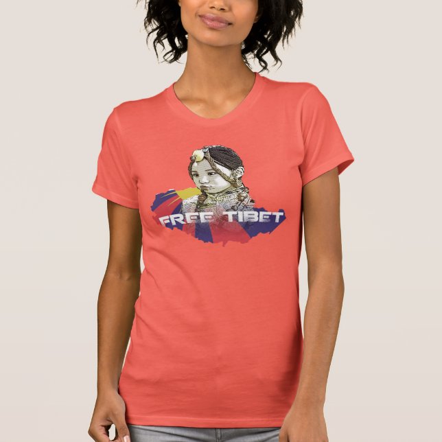 Camiseta Un pequeño chica tibetano (Anverso)