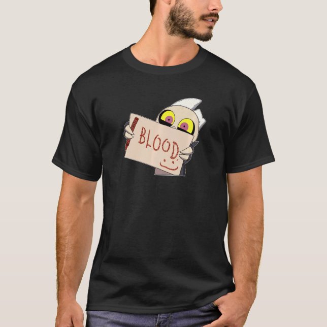 Camiseta Un pequeño demonio adorable con máscara de cráneo  (Anverso)