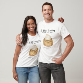 Camiseta Un pequeño dumpling está en camino baby shower