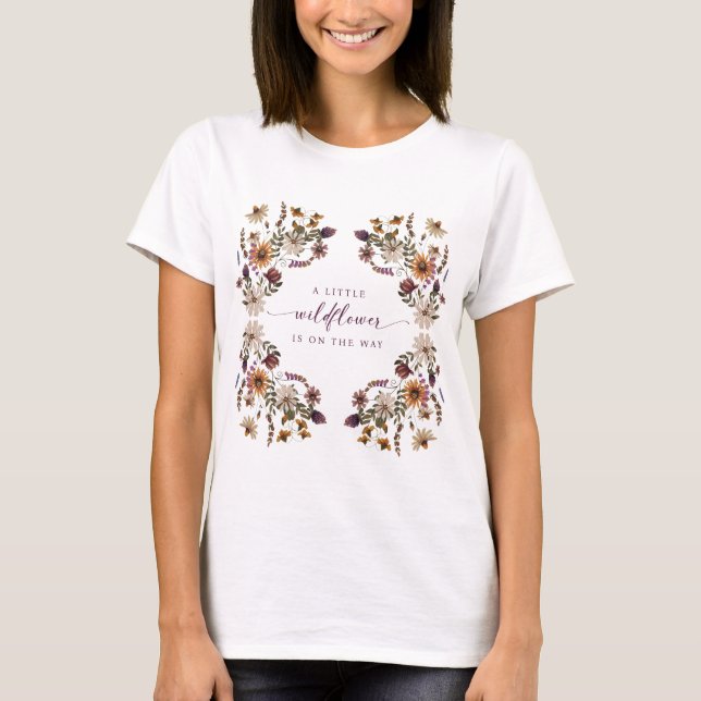 Camiseta Un pequeño flor silvestre (Anverso)