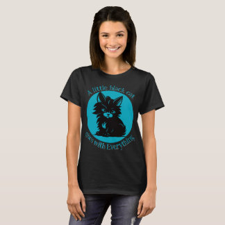 Camiseta Un pequeño gato negro va con Todo V2