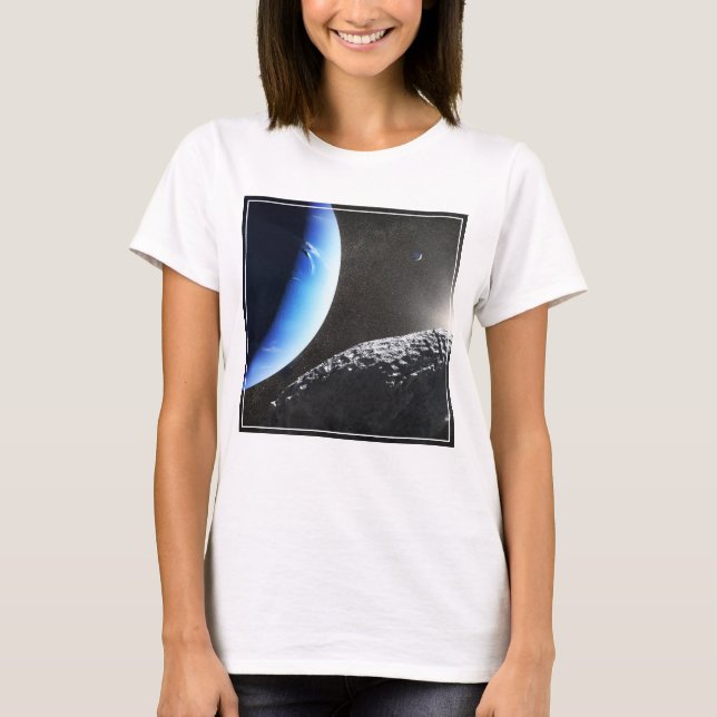 Camiseta Un Pequeño Hippocamp De La Luna De Neptuno. (Anverso)