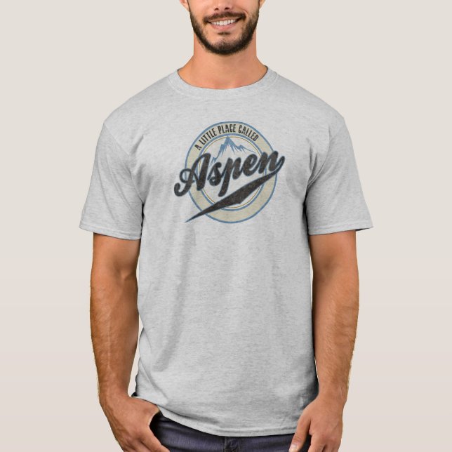 Camiseta Un pequeño lugar llamó Aspen (Anverso)