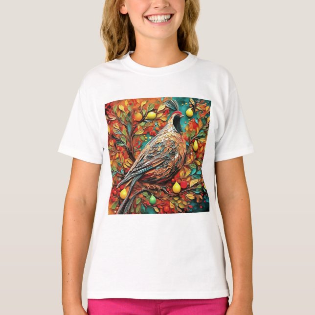 Camiseta Un perdiz en un peral (Anverso)