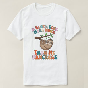 Camiseta Un perezoso hace más trabajo que mi páncreas groov