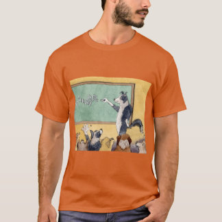 Camiseta Un perro Border Collie enseña matemáticas a sus ca
