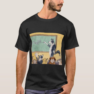 Camiseta Un perro Border Collie enseña matemáticas a sus ca