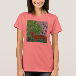 Camiseta un perro caliente en el parque