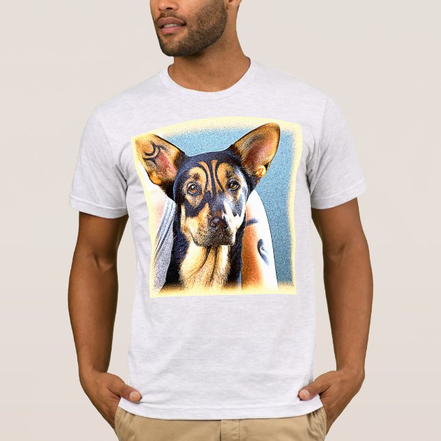 Camiseta "Un Perro Cuto" Foto Cute. ¡Hazte con una en Zazzl (Anverso)