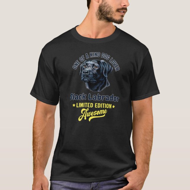 Camiseta Un Perro De Tipo Labrador Negro (Anverso)