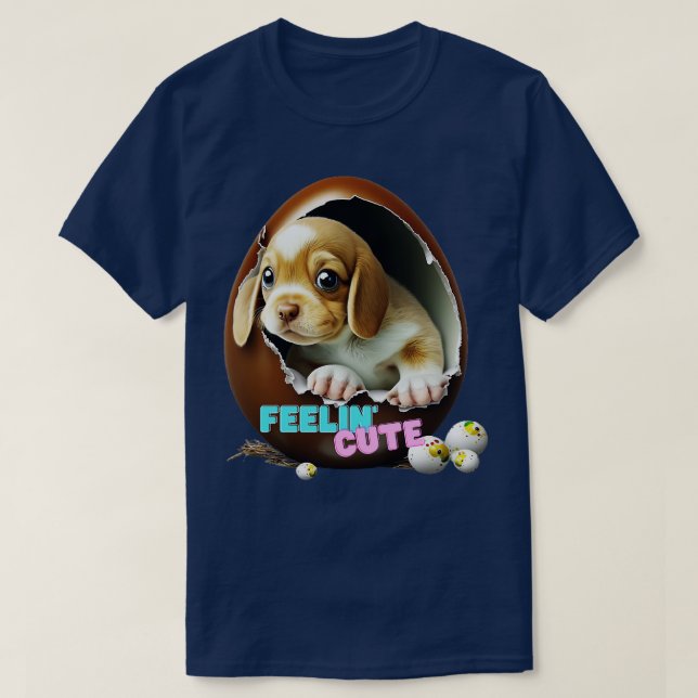 Camiseta Un perro en el huevo (Diseño del anverso)