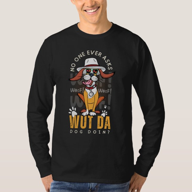 Camiseta Un perro gracioso usando gorra y gafas de sol (Anverso)