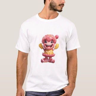 Camiseta Un personaje de pastel con brazos y piernas.