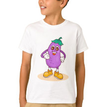 Un Personalizado burdo de la berenjena sonriente