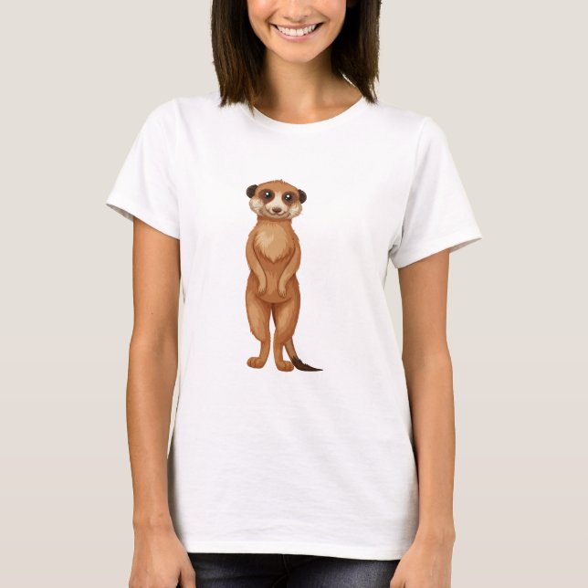 Camiseta Un personalizado de Meerkat (Anverso)