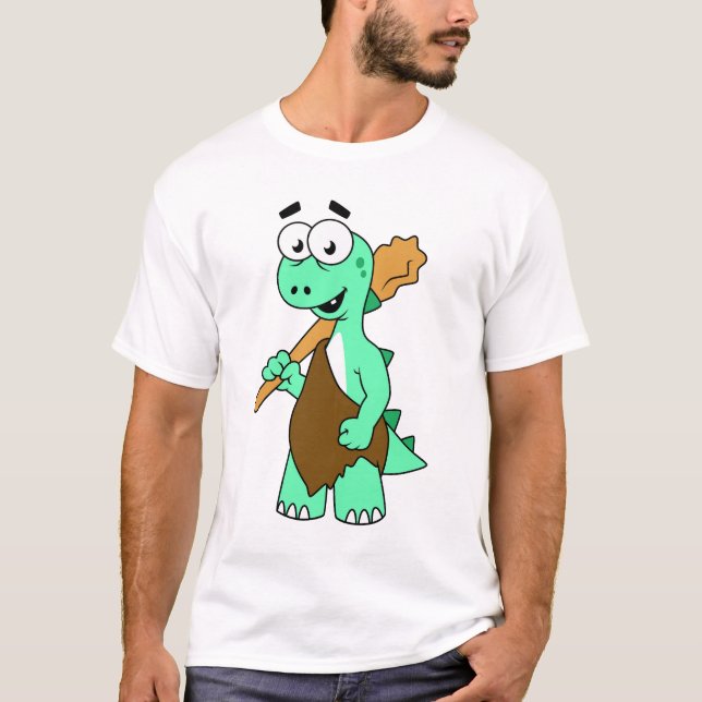 Camiseta Un Personalizado Tyrannosaurus Rex Caveman. (Anverso)