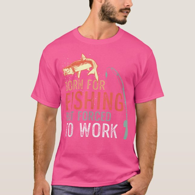 Camiseta Un Pescador Gracioso Con Rod De Pesca (Anverso)