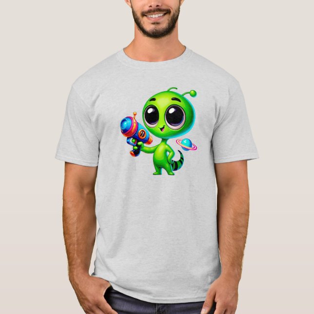 Camiseta Un petit bonhomme vert extraterrestre (Anverso)