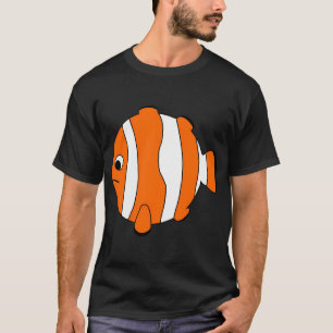 Camiseta Un pez payaso redondo estilo kugli V de dibujos an