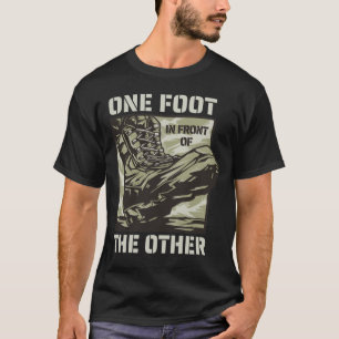 Camiseta Un pie frente al otro - Lema militar