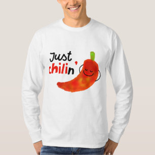 Camiseta Un pimiento chili positivo - sólo Chilin